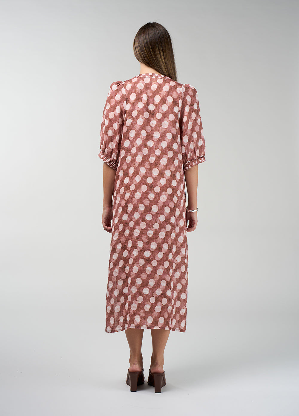 Madly Sweetly Vision Shirt Dress - Cocoa Multi
