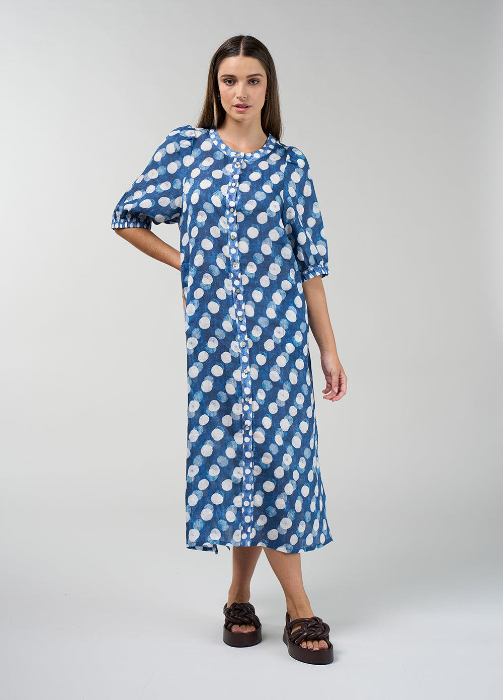 Madly Sweetly Vision Shirt Dress - Denim Multi