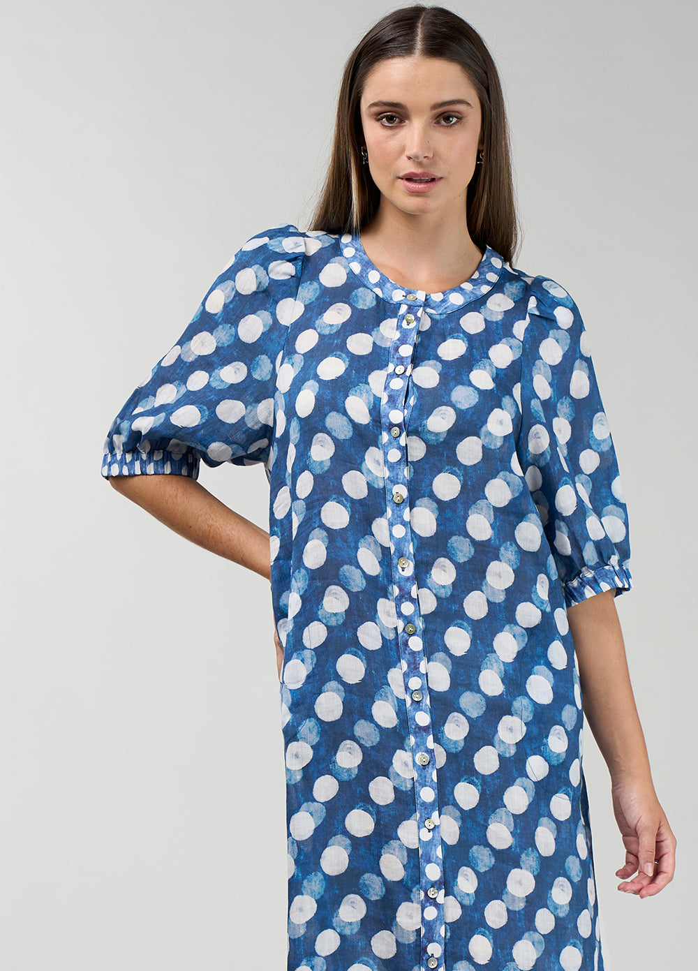 Madly Sweetly Vision Shirt Dress - Denim Multi