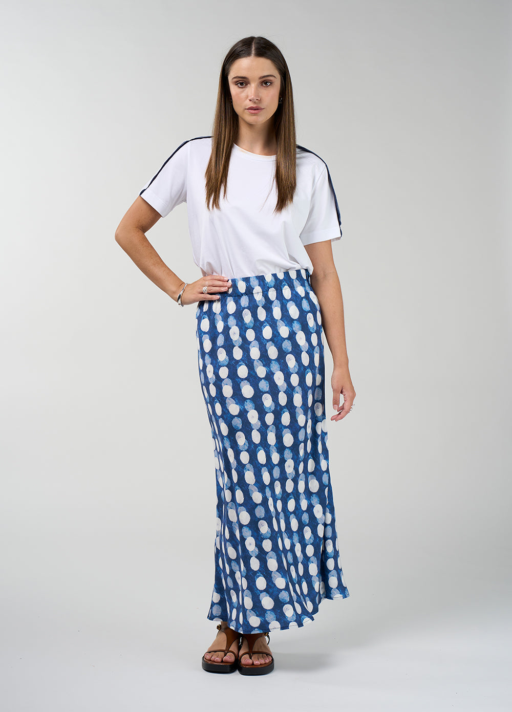 Madly Sweetly Vision Skirt- Denim Multi