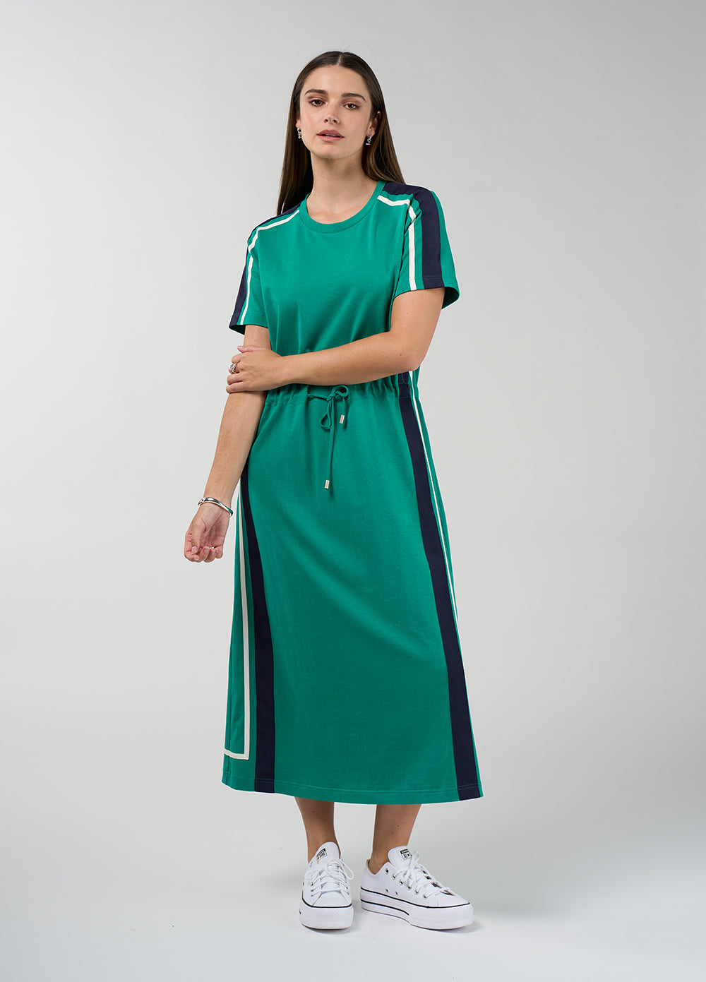 Madly Sweetly Contour Dress Jade Navy