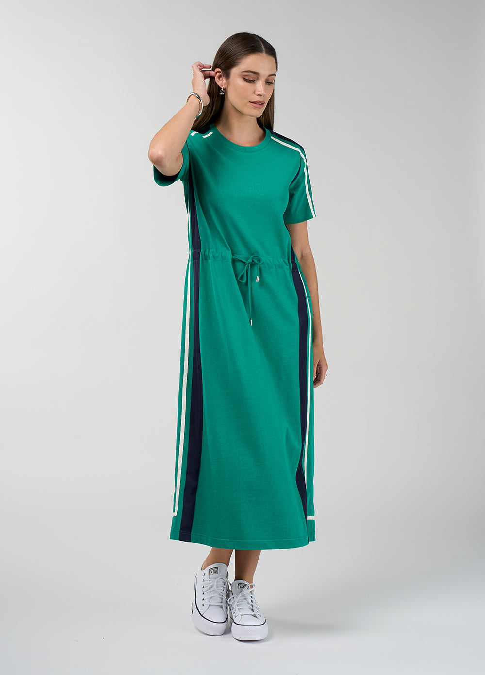 Madly Sweetly Contour Dress Jade Navy