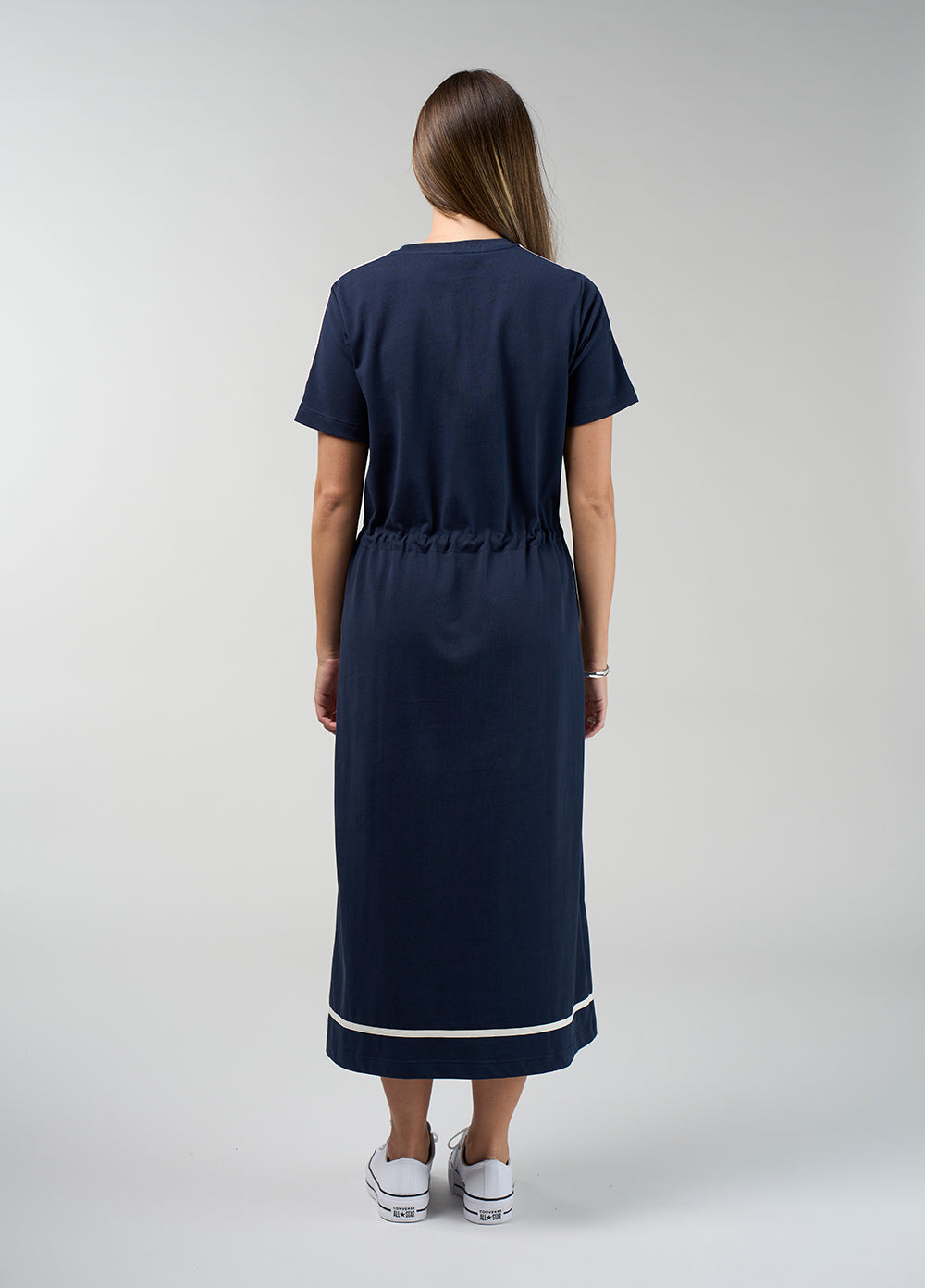 Madly Sweetly Contour Dress Navy Blush