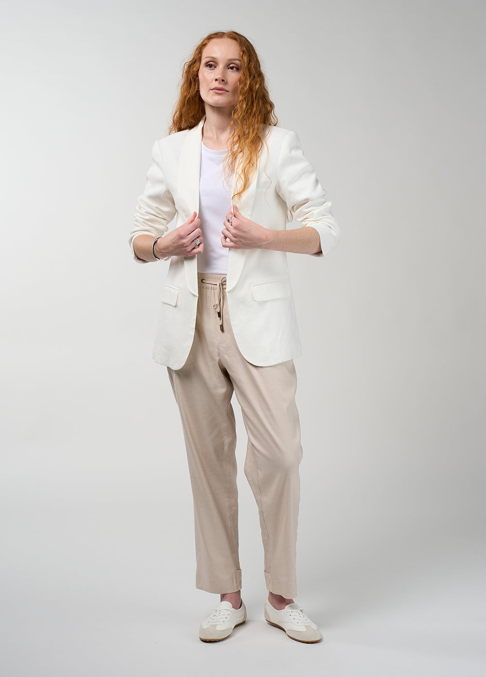 Madly Sweetly Trailblazer Jacket Silk White