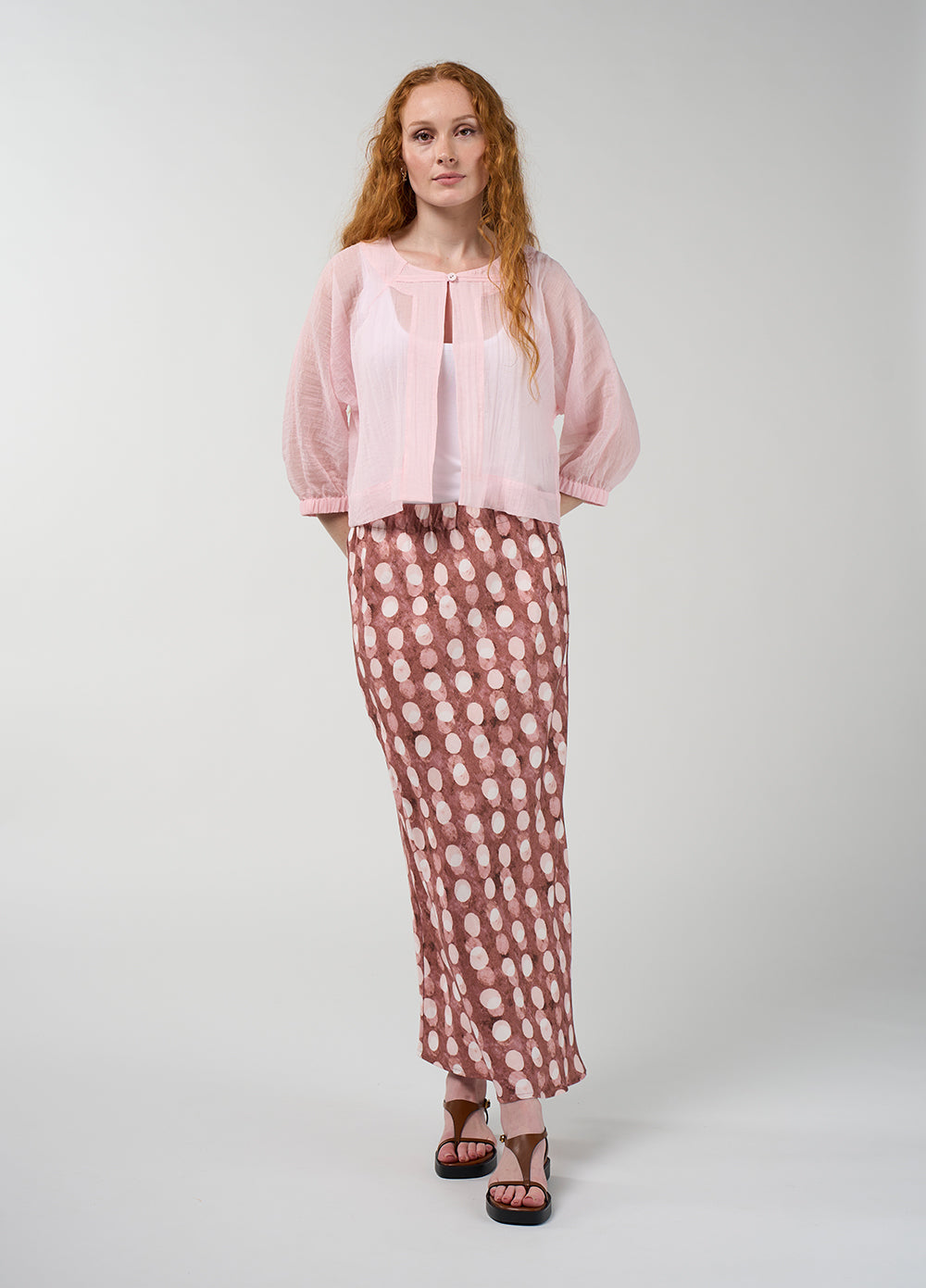 Madly Sweetly Vision Skirt- Cocoa Multi