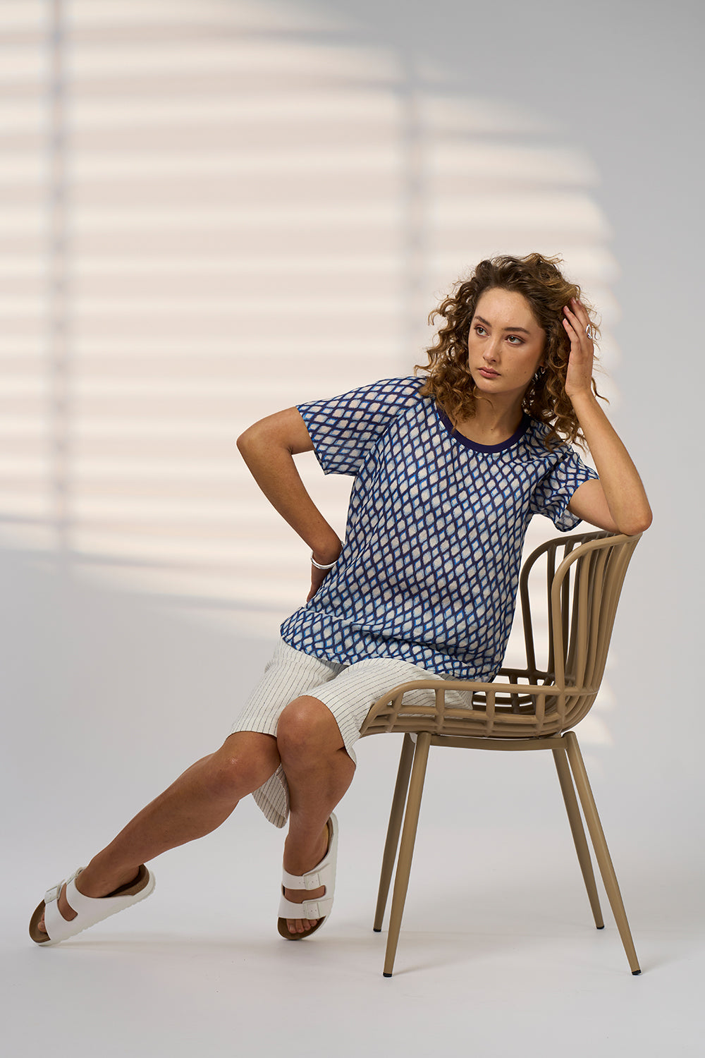 Madly Sweetly Double Up Tee Blue