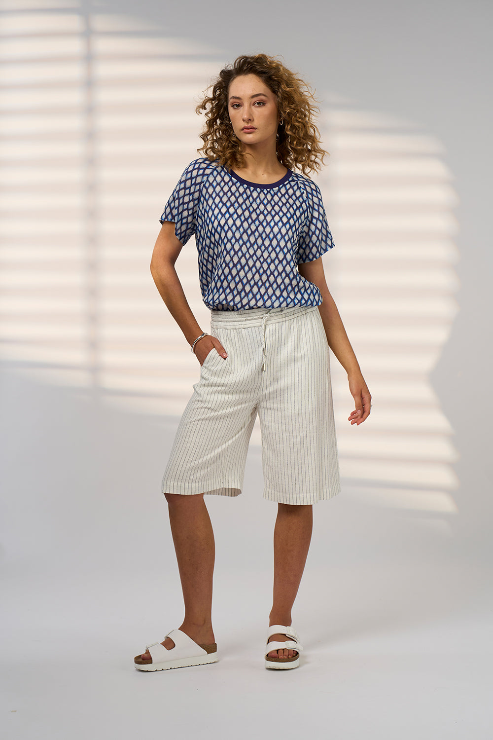 Madly Sweetly Double Up Tee Blue