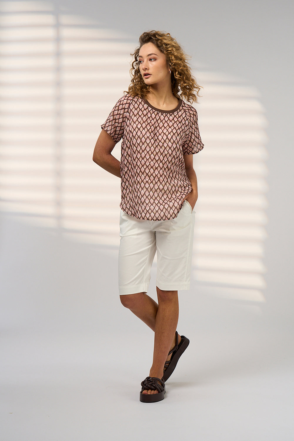 Madly Sweetly Double Up Tee Blush