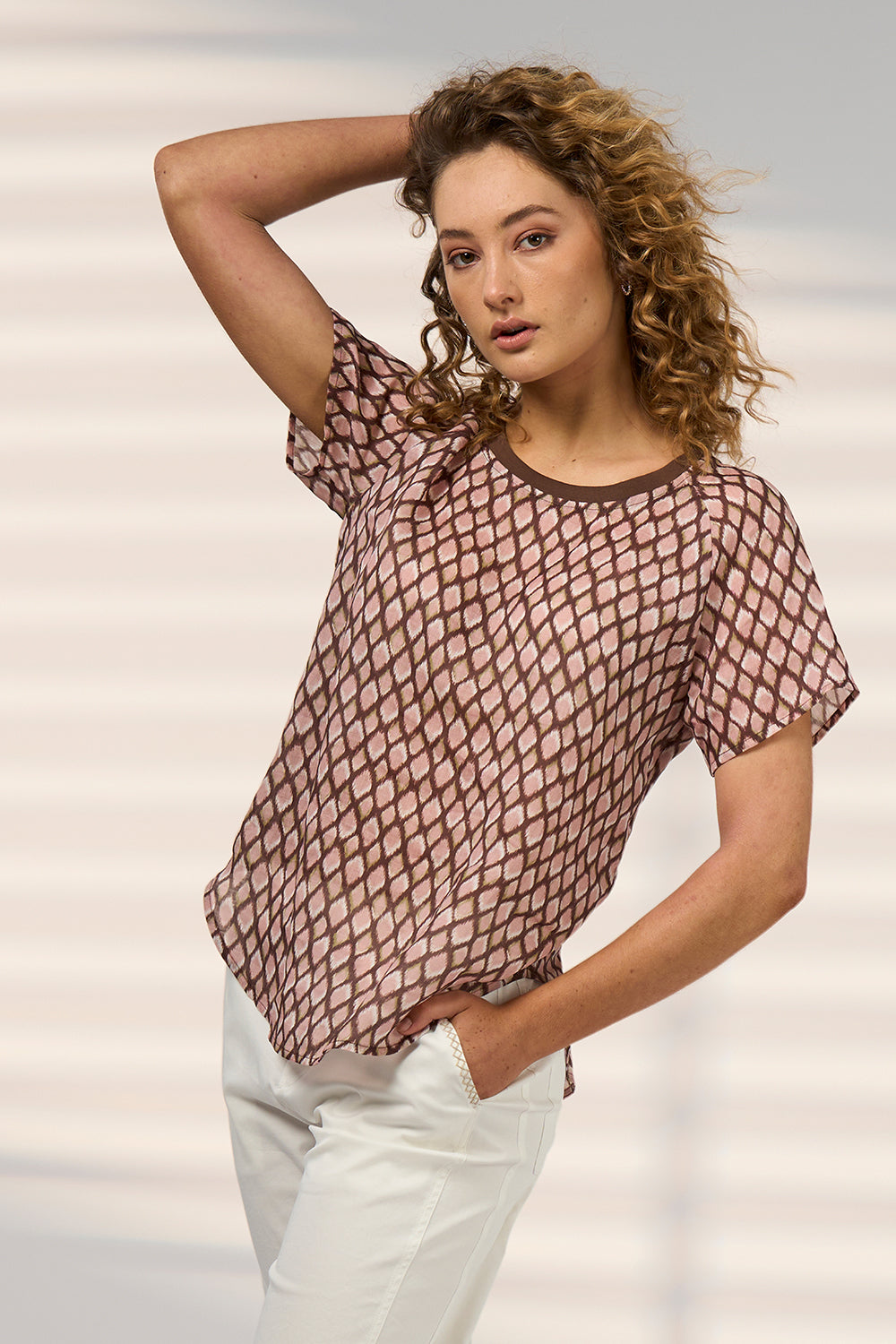 Madly Sweetly Double Up Tee Blush