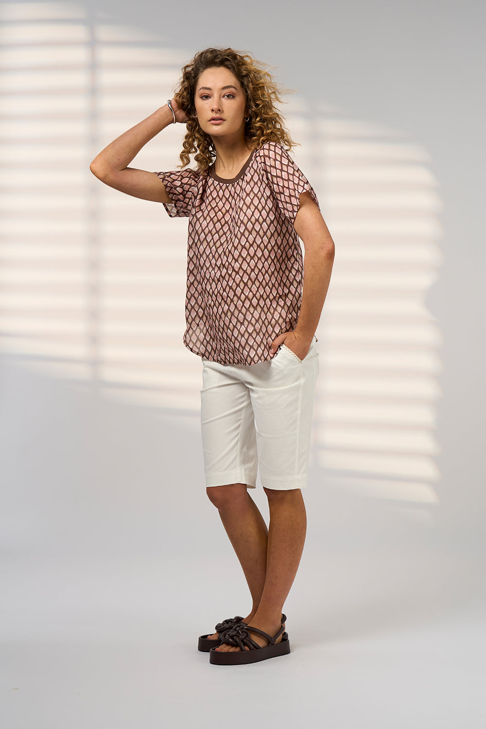 Madly Sweetly Double Up Tee Blush