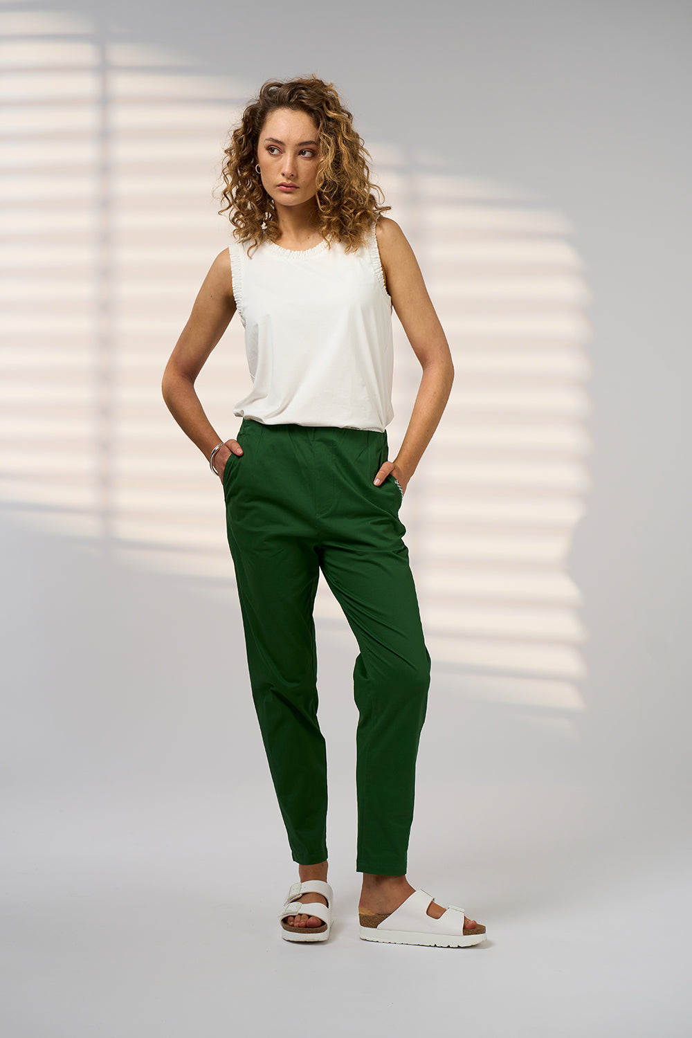 Madly Sweetly Marina Pant Palm Green