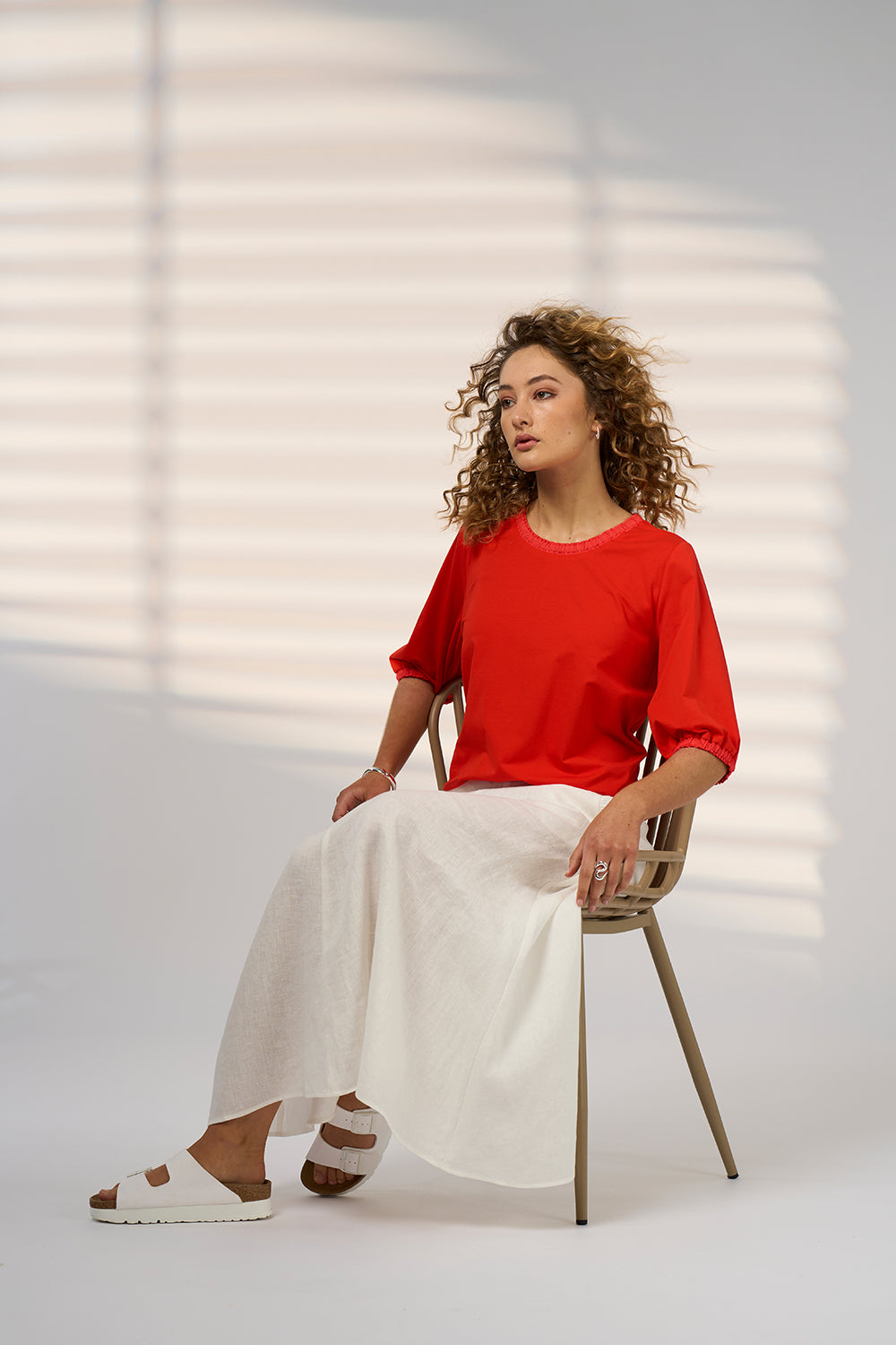 Madly Sweetly Esplanade Skirt Silk White