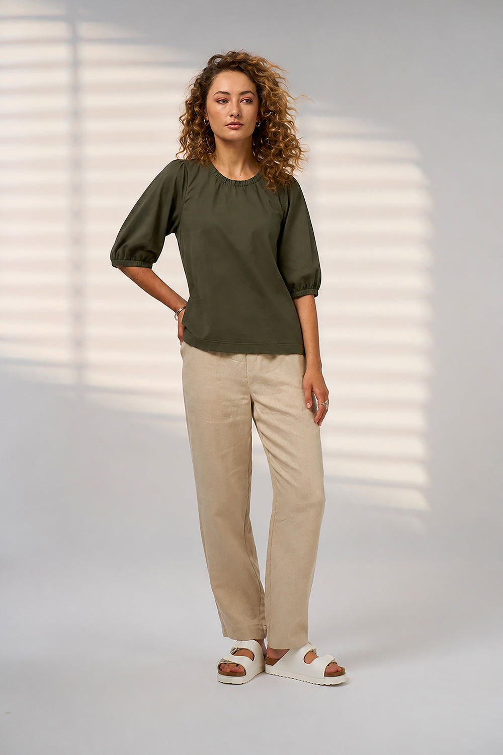 Madly Sweetly Esplanade Pant Stone