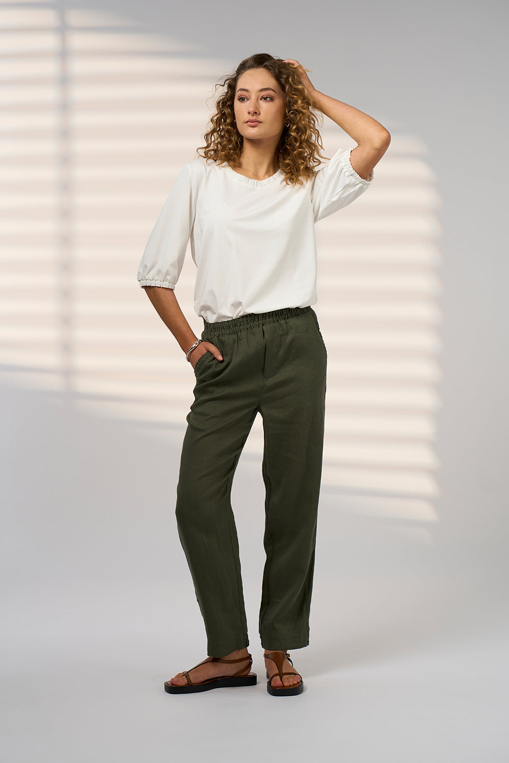 Madly Sweetly Esplanade Pant Dark Khaki