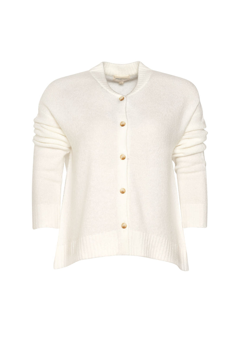 Madly Sweetly Downy-JR Cardi - Winter White
