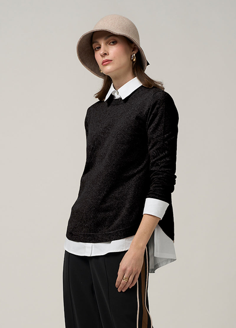 Madly Sweetly Everywear Crew - Black