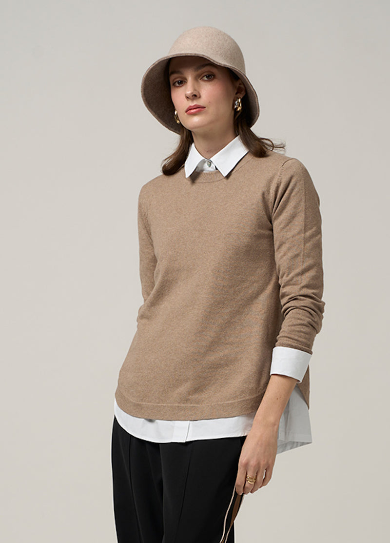 Madly Sweetly Everywear Crew - Latte