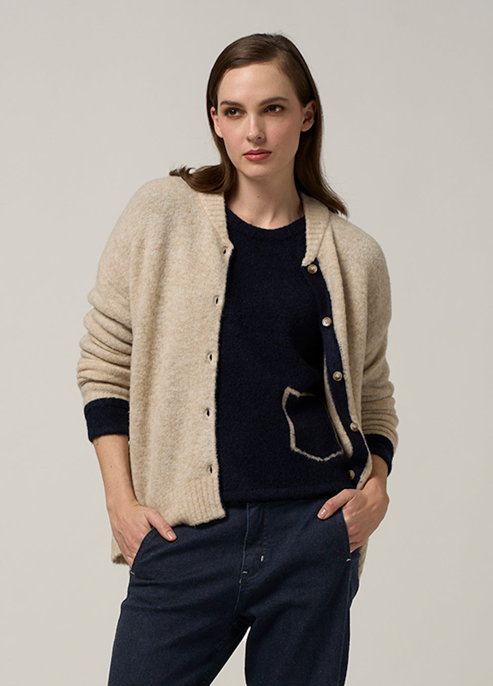 Madly Sweetly Pocket Money Sweater - Navy