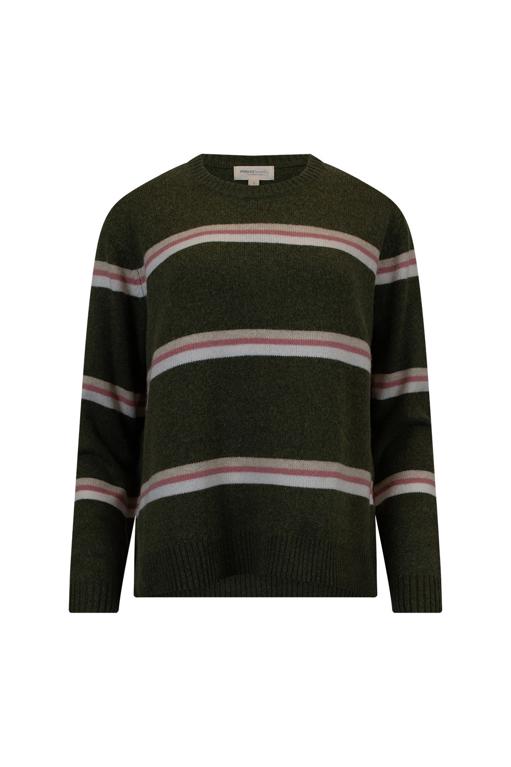 Madly Sweetly Compas Stripe Sweater - Grass