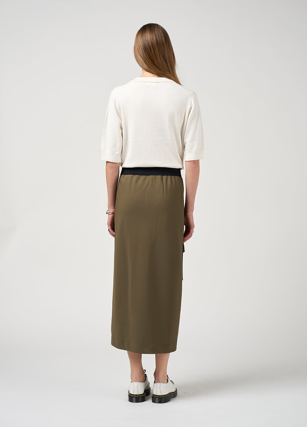 Madly Sweetly Cavalry Skirt Khaki