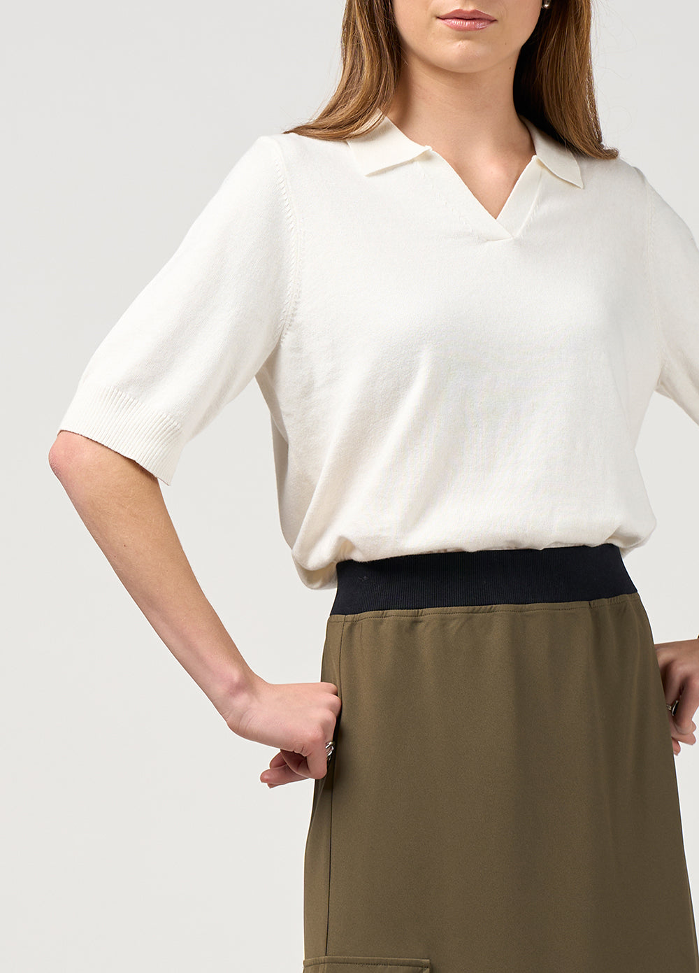 Madly Sweetly Cavalry Skirt Khaki