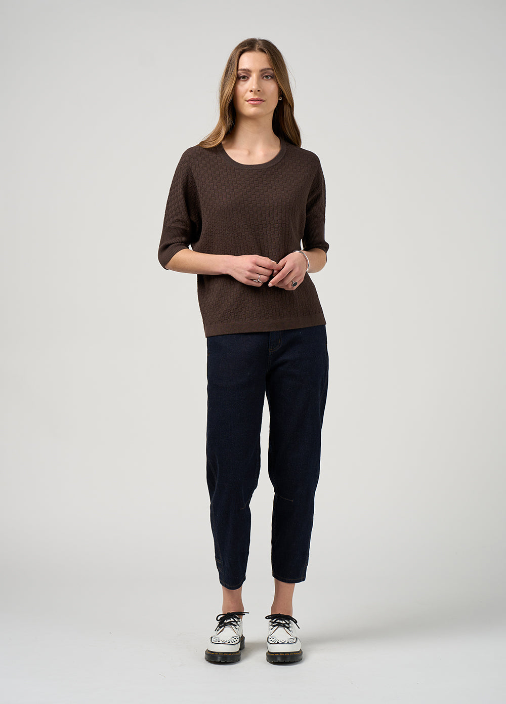 Madly Sweetly Switchboard Tee Coffee