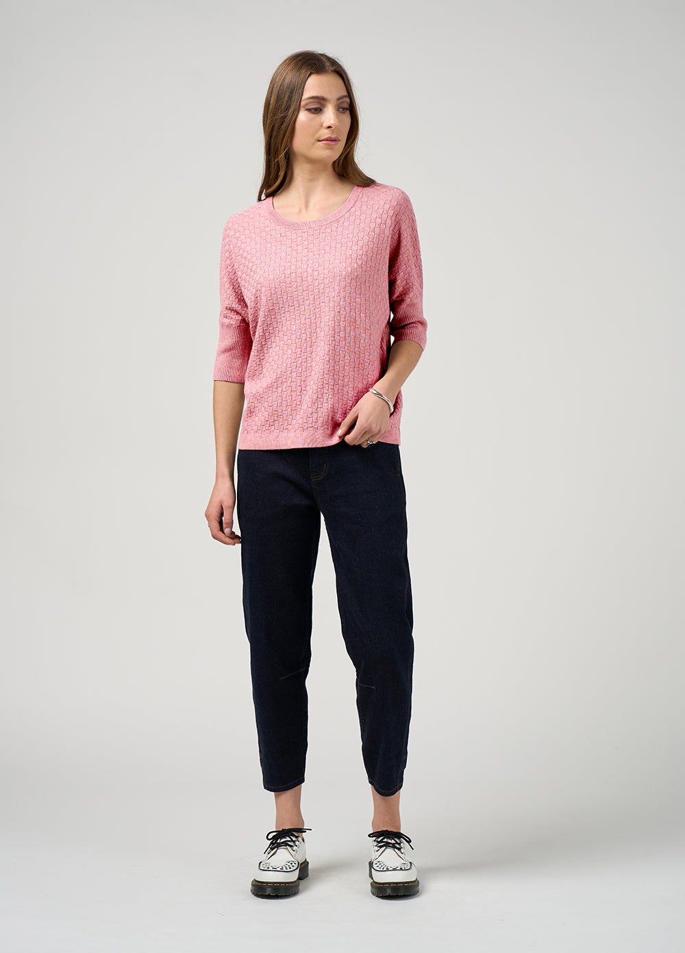 Madly Sweetly Switchboard Tee Rose