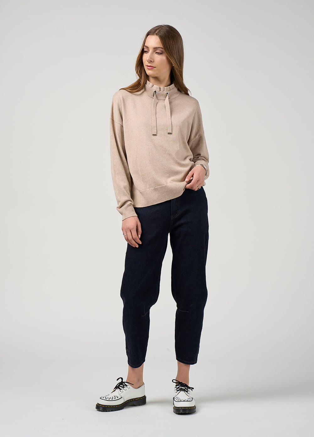 Madly Sweetly Circuit Sweater - Biscuit