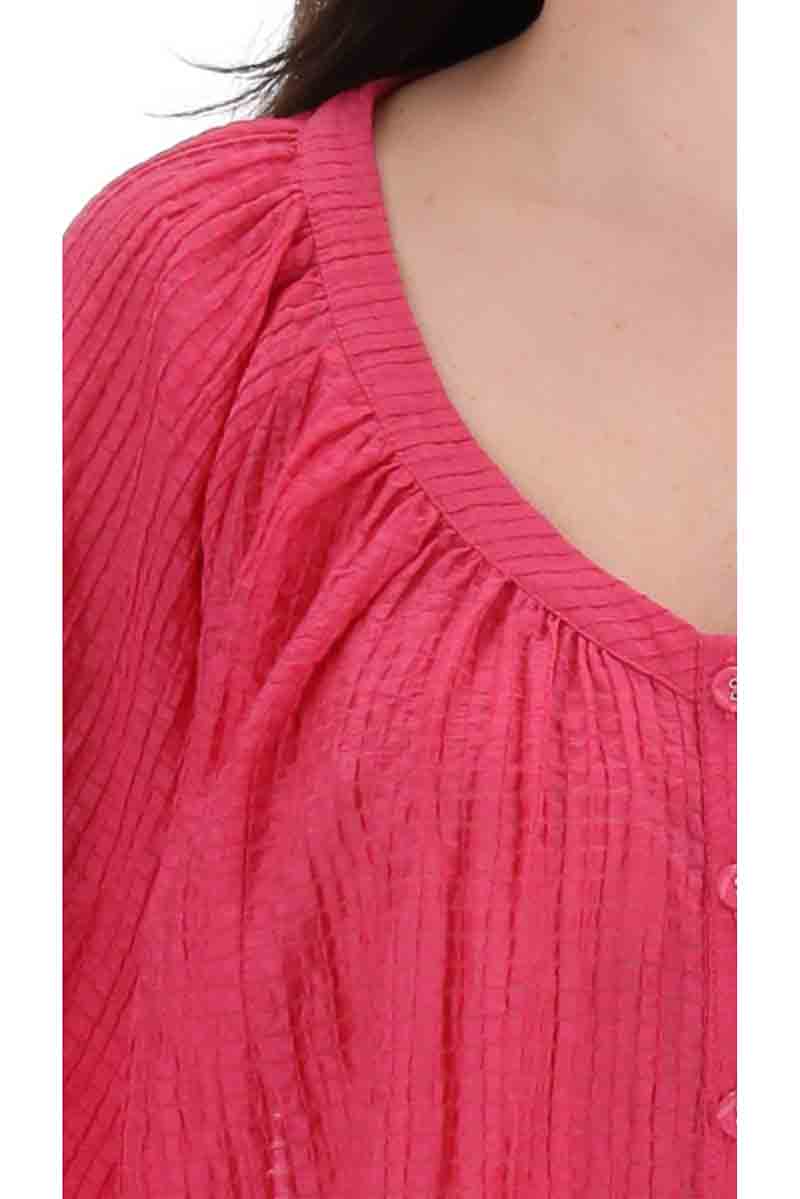 Charlo Milana Top Bright Pink