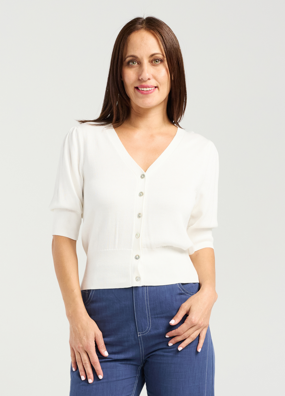 Seduce Naomi Knit White