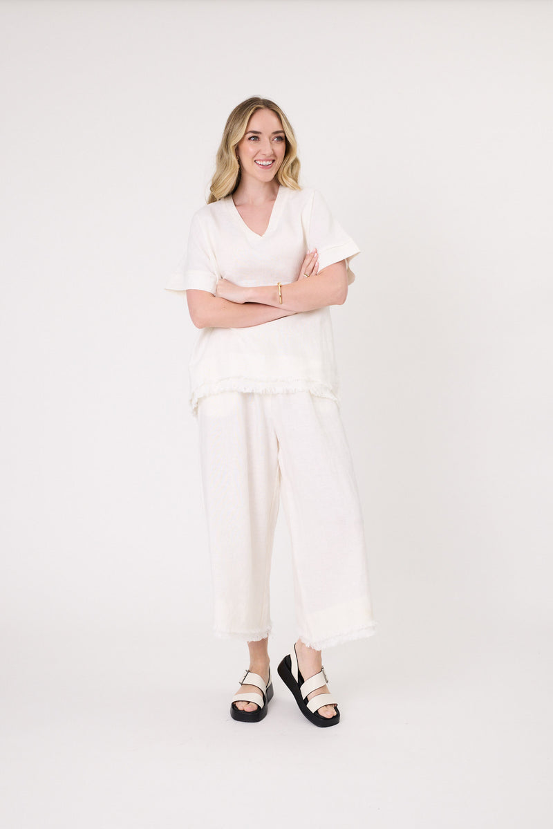 Lemon Tree Nicole Pant - White