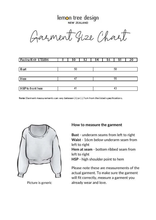 Lemon Tree Paolina Knit Black