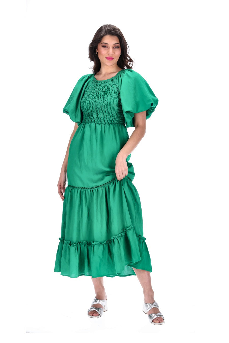 green maxi dress nz Linen Dress, Modest Linen Dress, Green Swing Dress, Linen Maxi Dress, Shirtwaist Dress, Short Sleeves Dress, Summer Dress, House Dress 5199