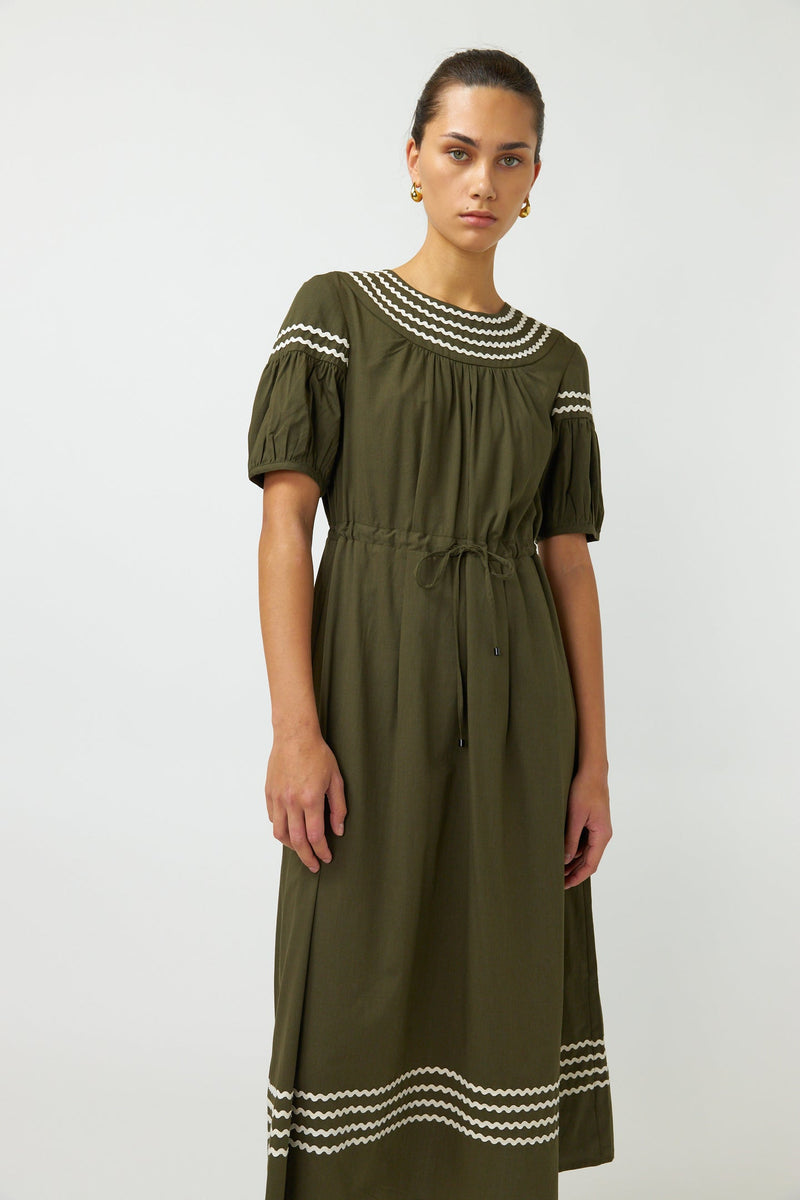 Sylvester Ric Rac Dress Olive