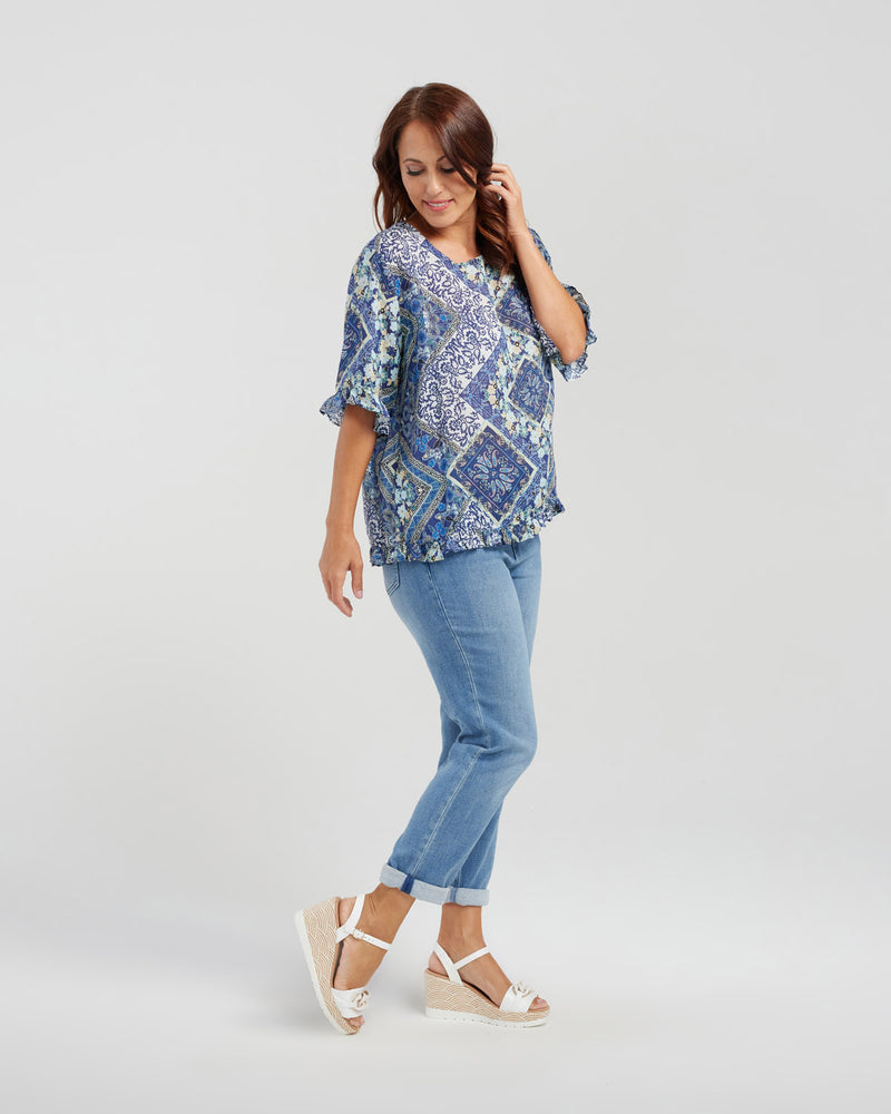 Seduce Dorothy Top - Blue