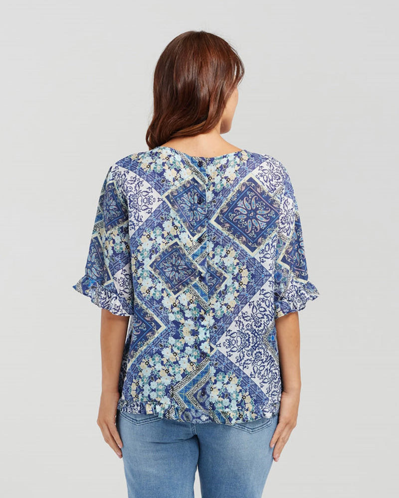 Seduce Dorothy Top - Blue