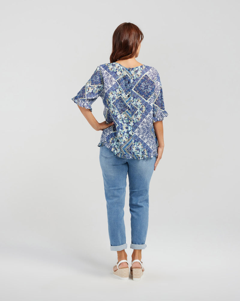 Seduce Dorothy Top - Blue