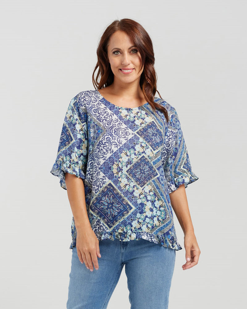 Seduce Dorothy Top - Blue