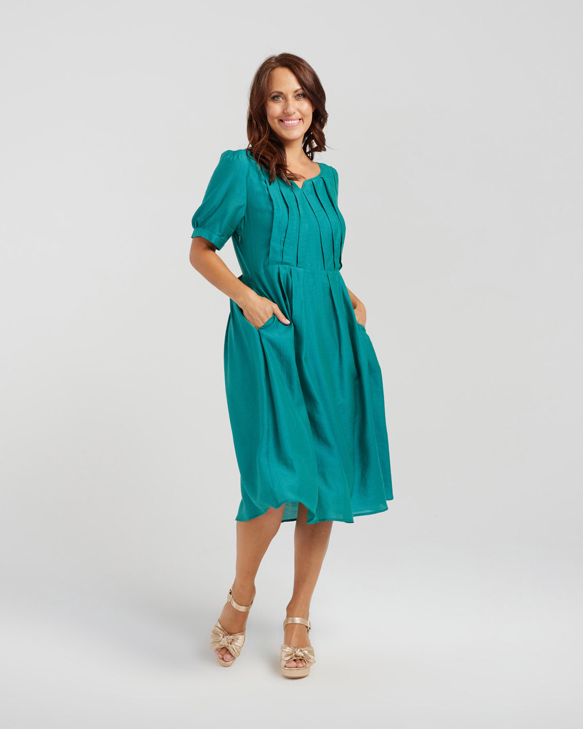 Seduce Julia Dress - Forest Green