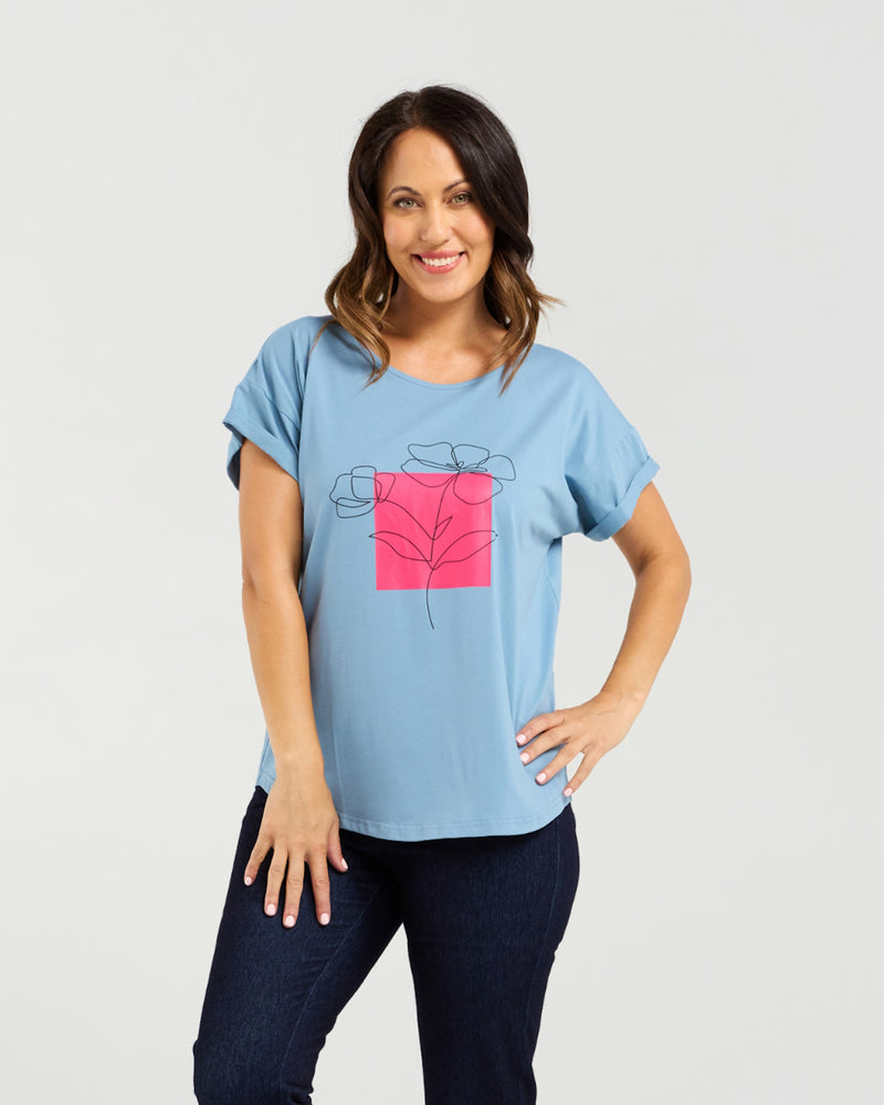 Seduce Lily Top - Blue