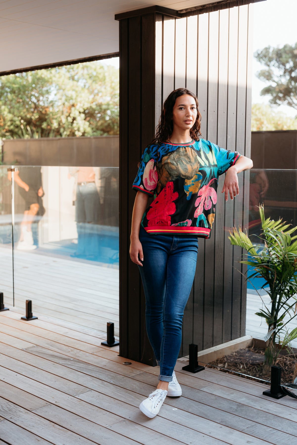 Seduce Zoe Top - Midnight Fern