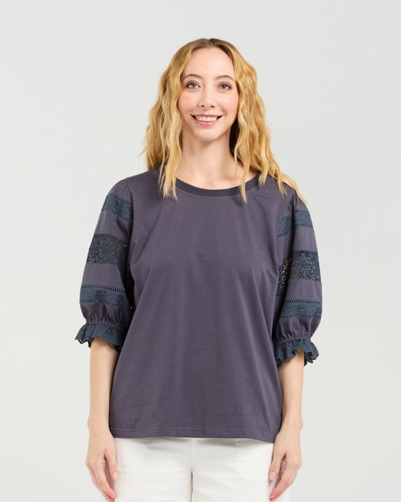 Seduce Amber Top - Grey