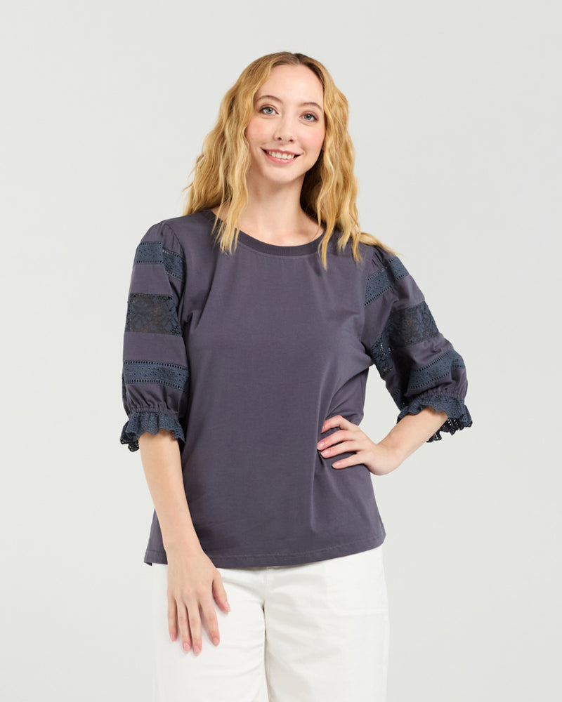 Seduce Amber Top - Grey