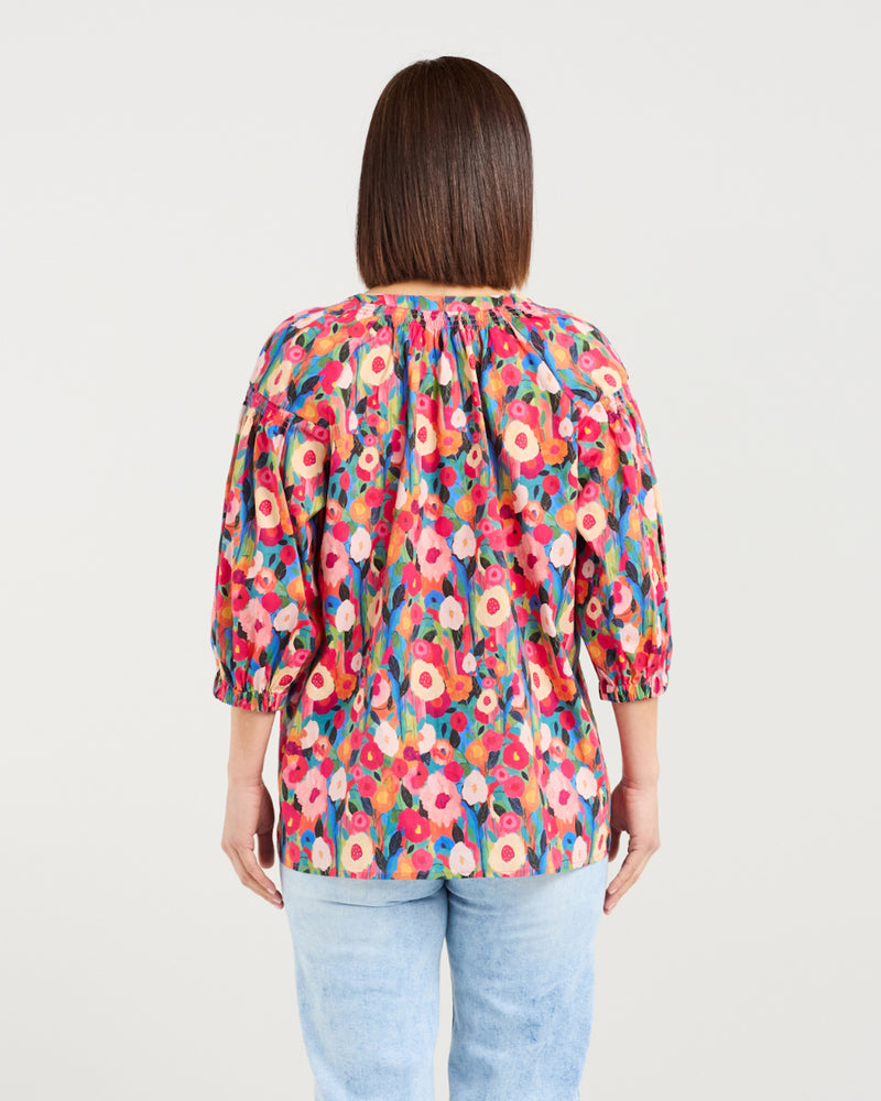 Seduce Evie Shirt = Canvas Blossom