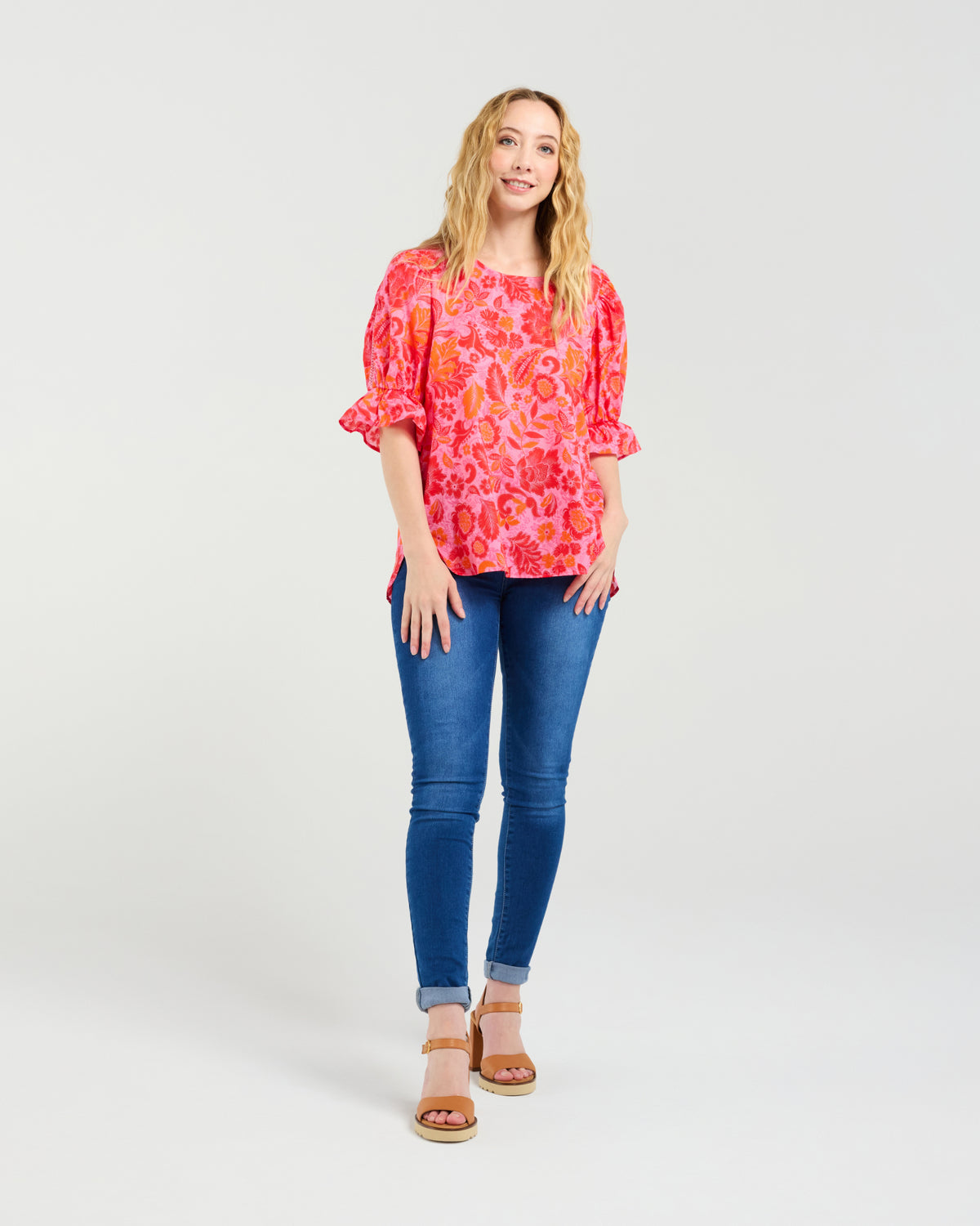 Seduce Sadie Top - Abstract Blush