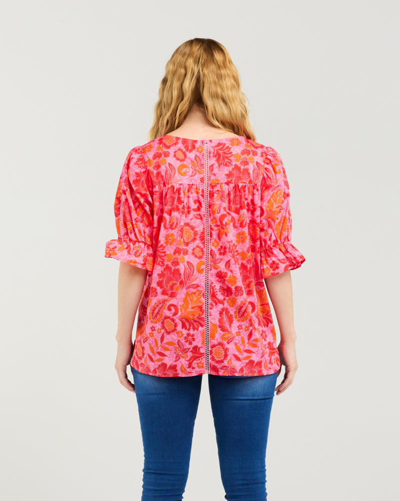 Seduce Sadie Top - Abstract Blush