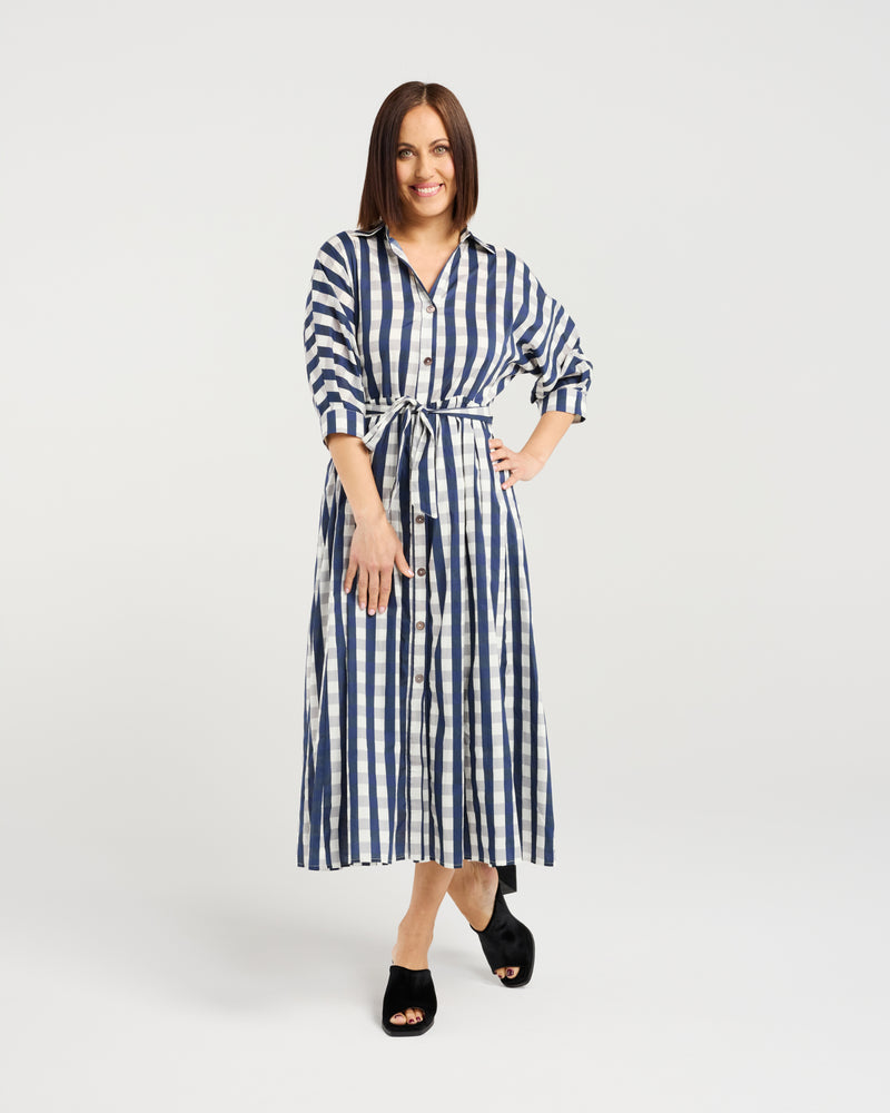 Seduce Ava Dress - Ink Check