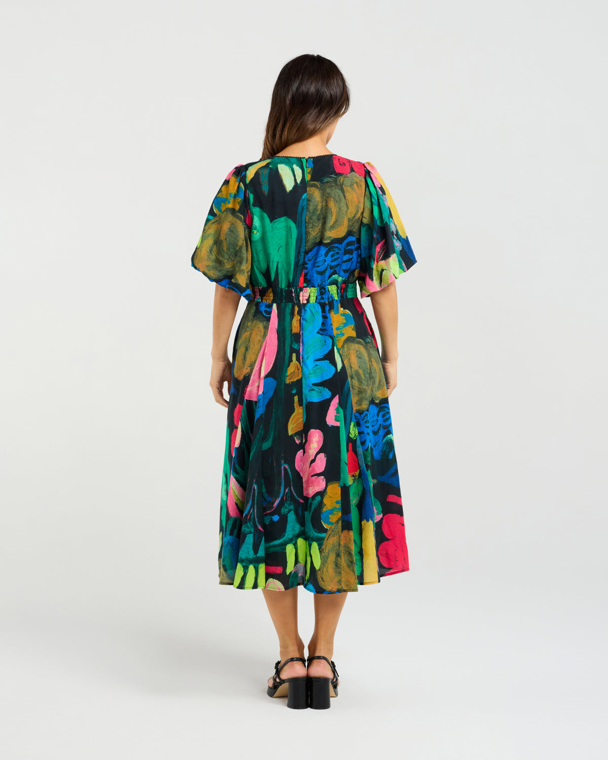 Seduce Olivia Dress - Midnight Fern