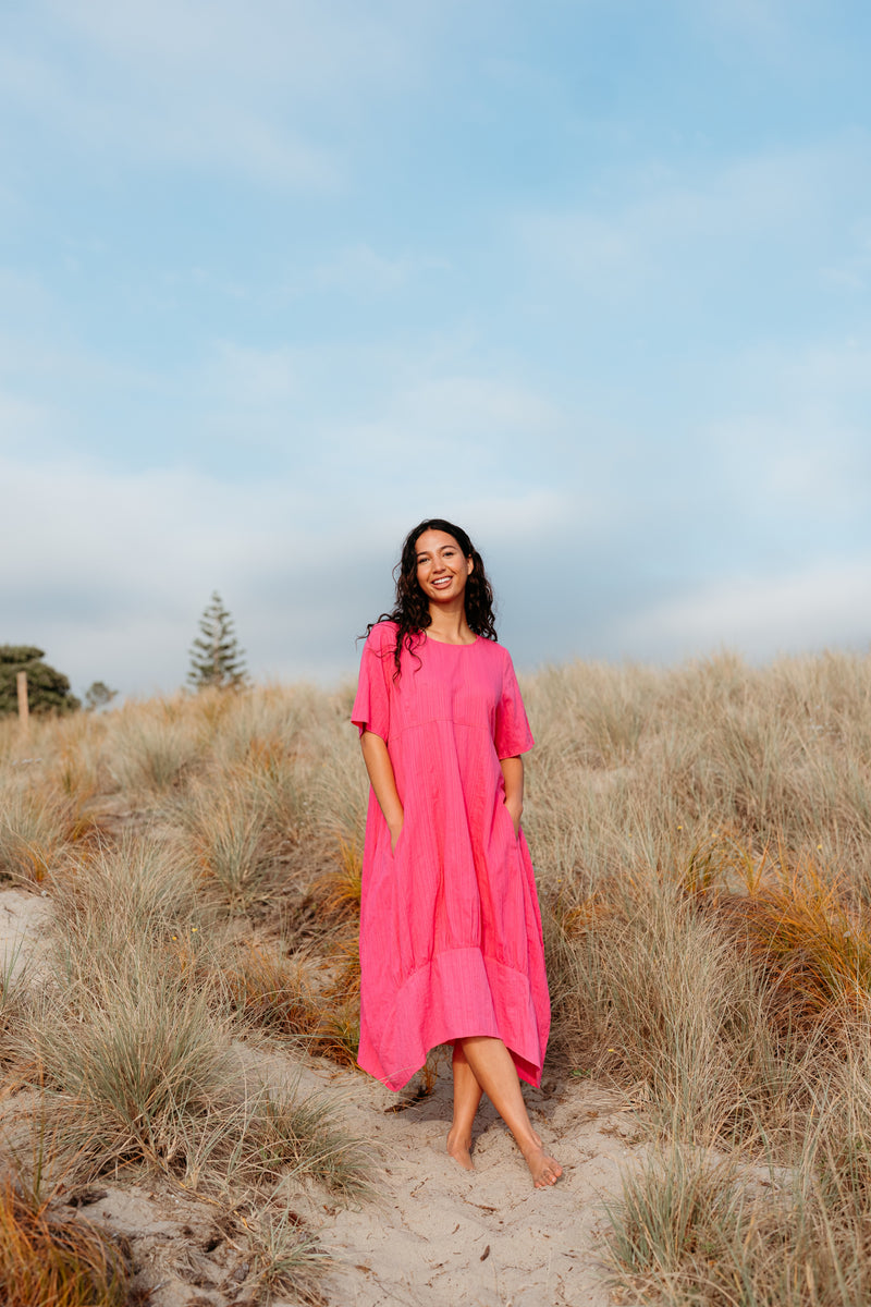 Seduce Selena Dress - Hot Pink