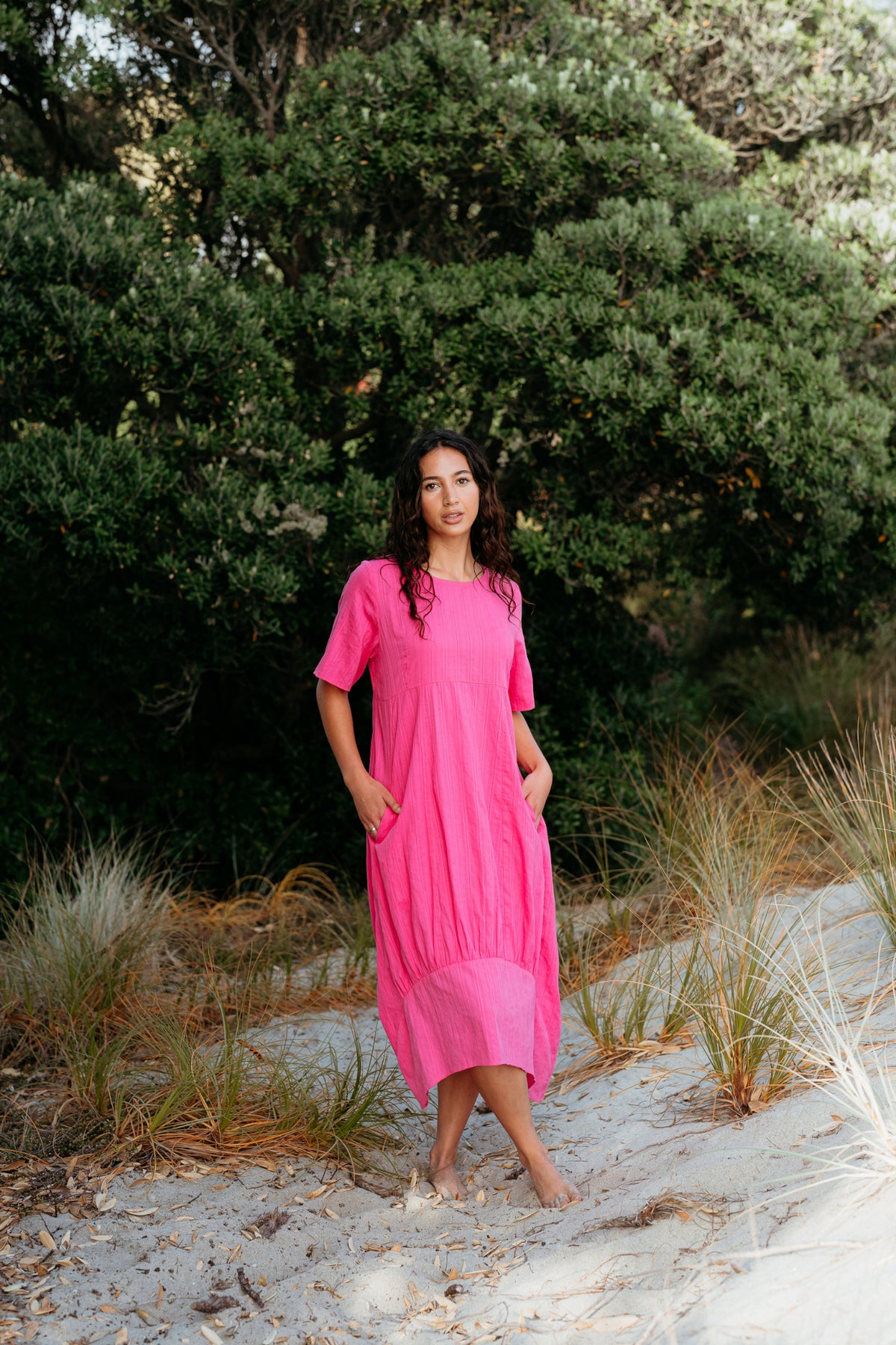 Seduce Selena Dress - Hot Pink ROSSELLINI + SHINE Seduce Selena Dress - Hot Pink ROSSELLINI + SHINE